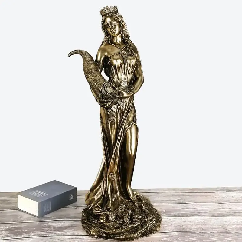 Tyche grecque – statue dorée de la déesse de la fortune