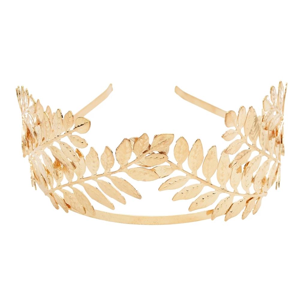Couronne de laurier grecque dorée – Accessoire déesse