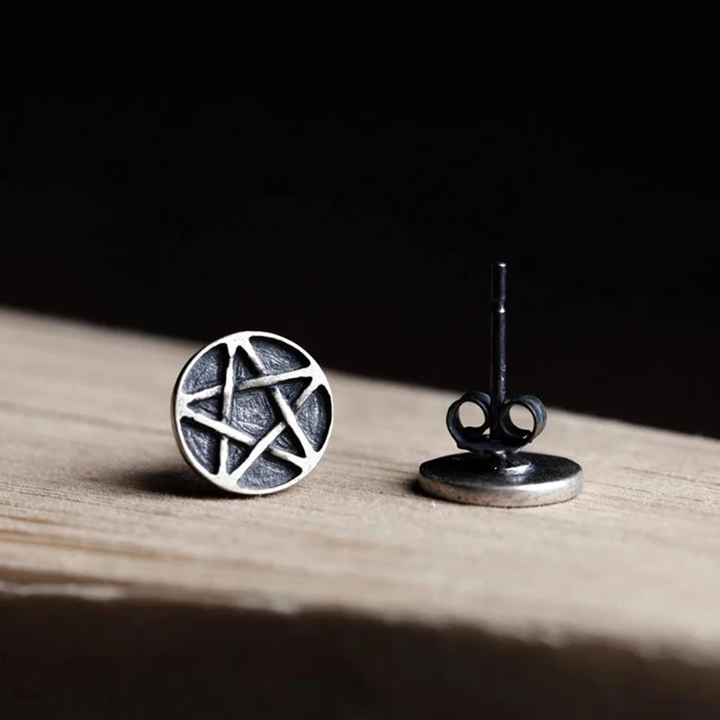 Boucles d’oreilles étoile en argent sterling 925