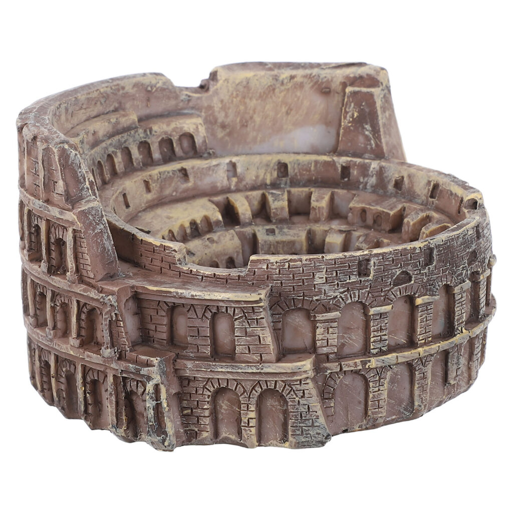 Miniature détaillée du Colisée de Rome en résine