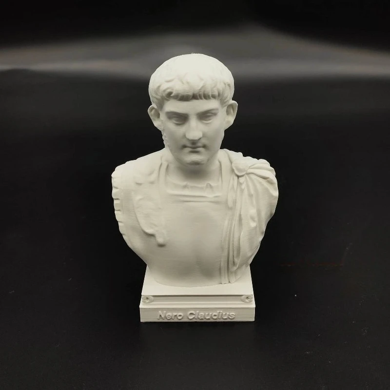 Buste romain Néron Claude – figurine antique 10 cm