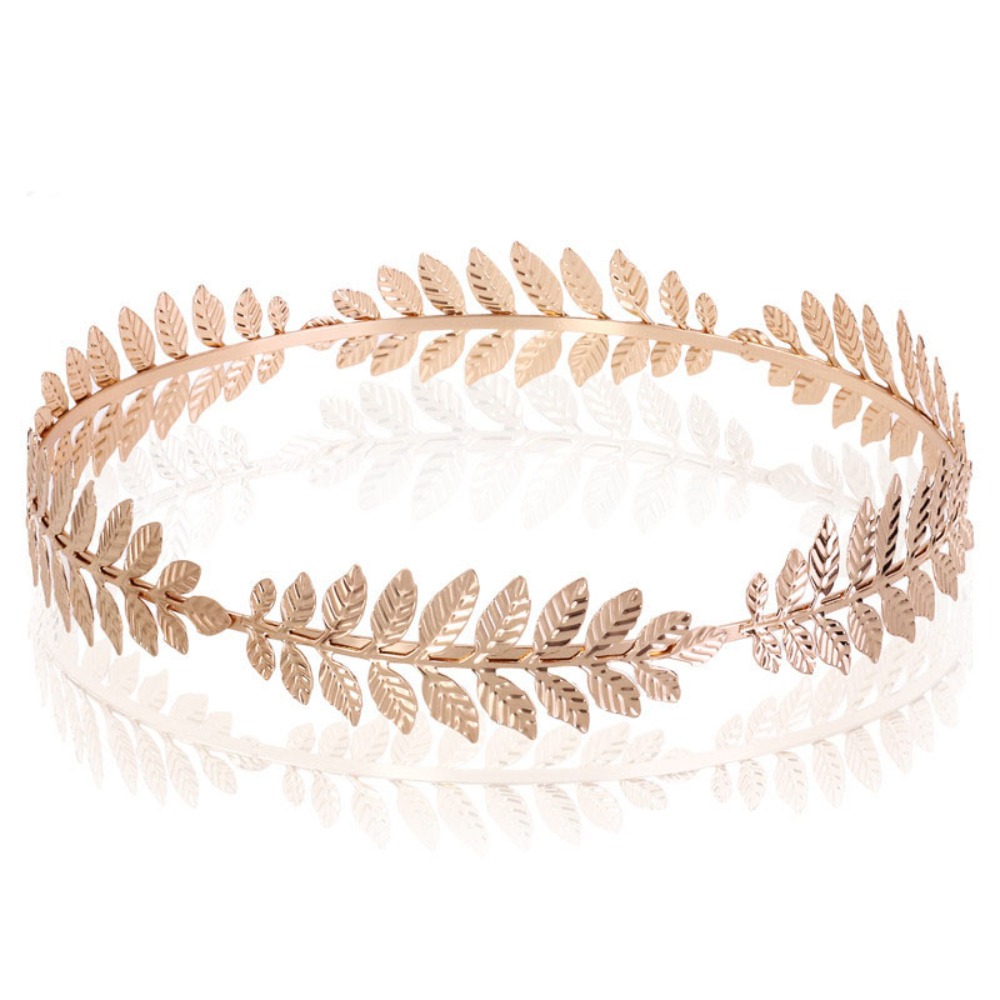 Couronne de laurier grecque - bandeau dore pour fete