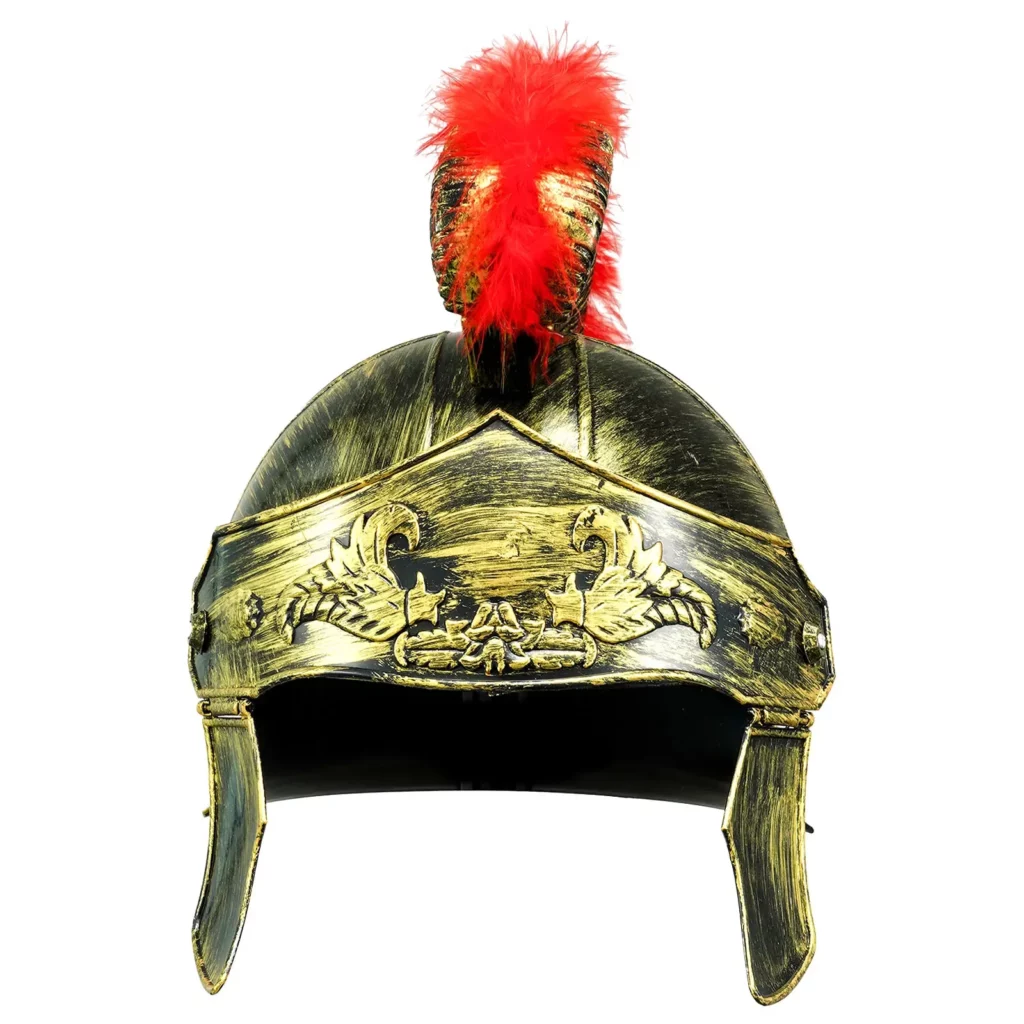 Tenue de gladiateur spartiate – jupe en suédine, casque et brassards