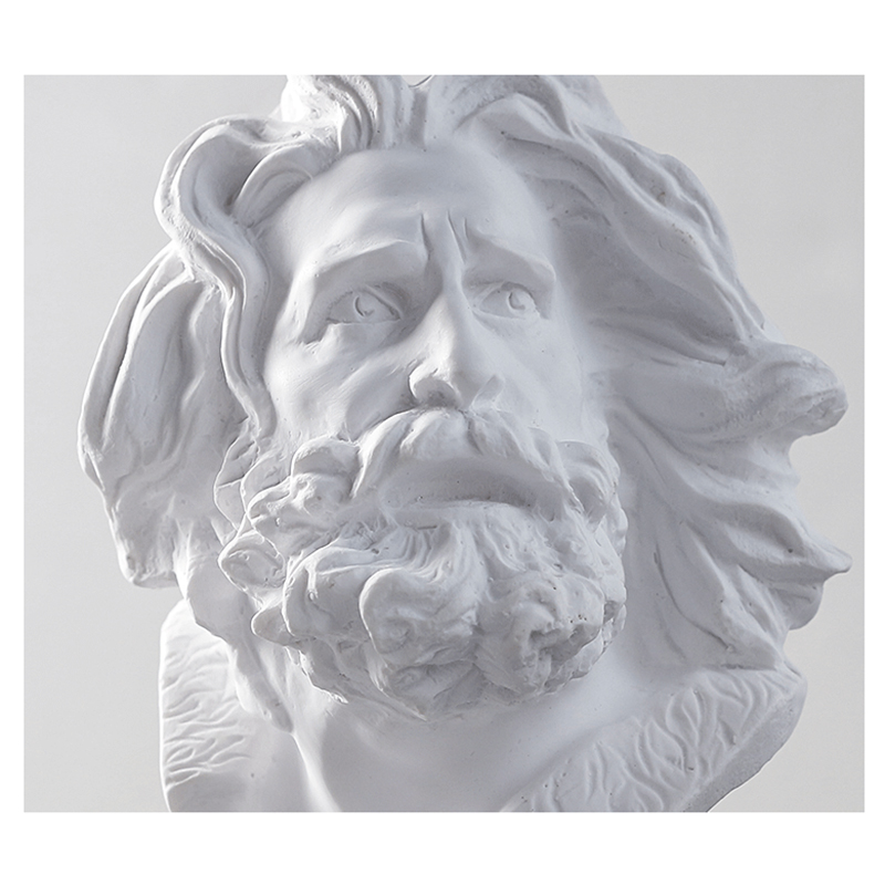 Mini-buste de David 15 cm – Sculpture grecque en plâtre