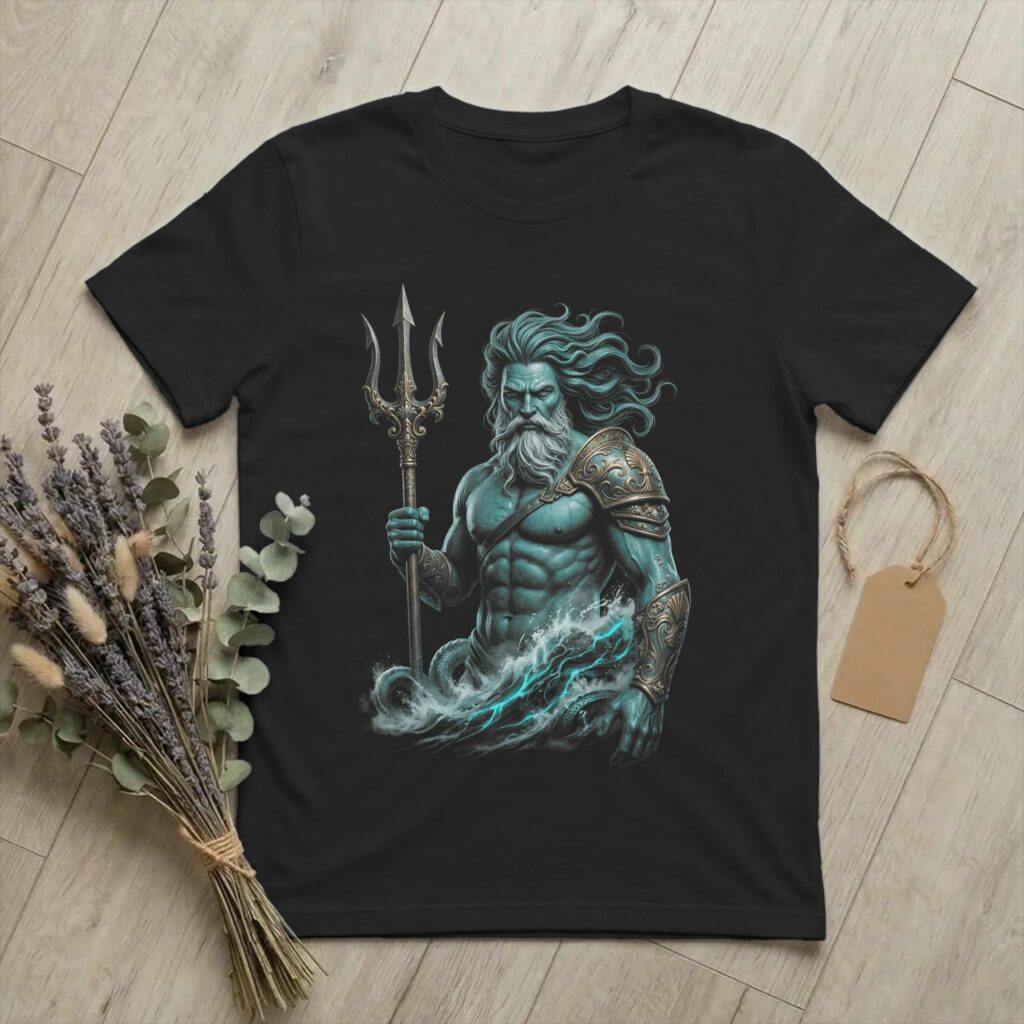 T-shirt Poseidon – Motif mythologique grec