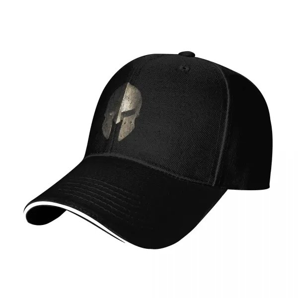Casquette spartiate noire – casque guerrier à effet patiné – Image 2