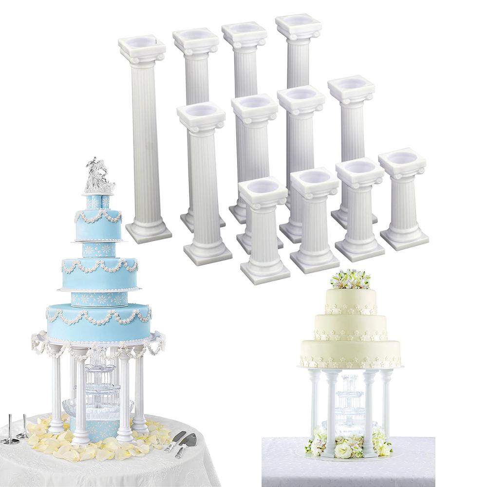 Set 4 colonnes grecques - supports pour gateau de fete