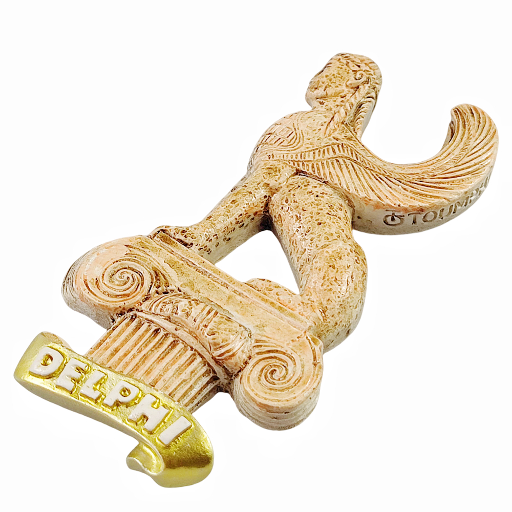 Magnet décoratif de Delphes – sphinx ailé sur colonne grecque – Image 6
