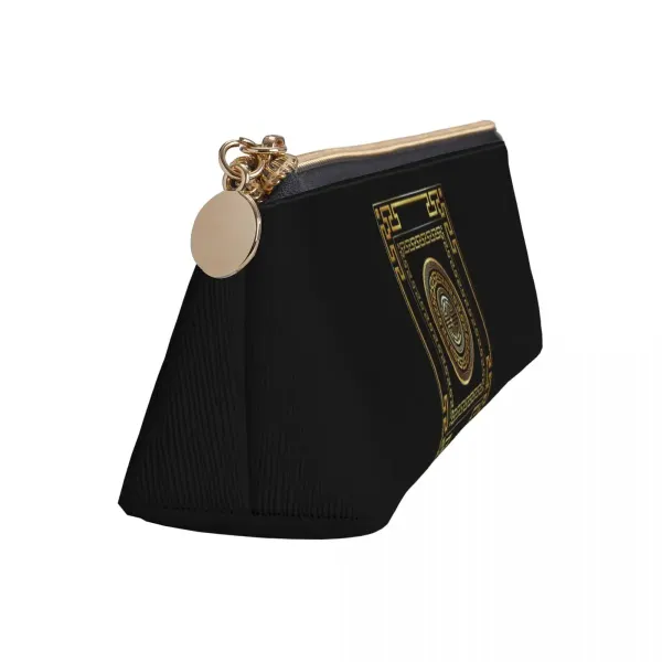 Trousse grecque noire et or – méandre et médaillon antique 21 × 6 × 5,5 cm – Image 2