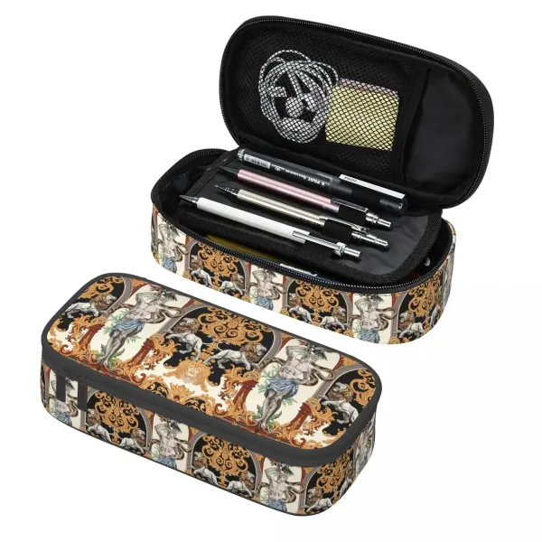 Trousse Apollo – dieux grecs et méandres noirs et or