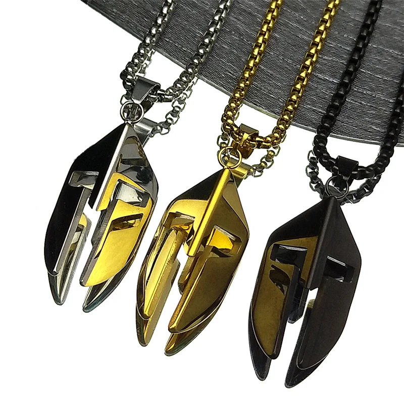 Collier casque d Ares - pendentif spartiate vintage