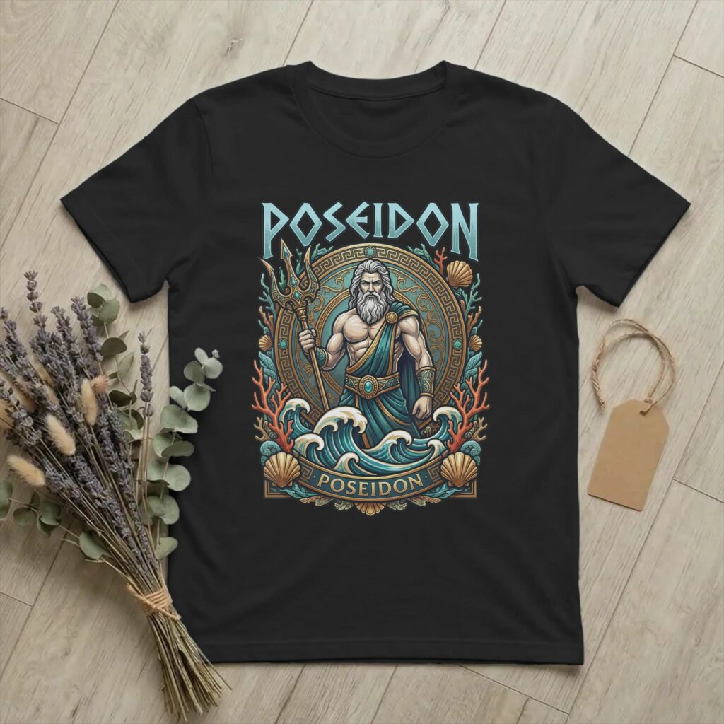 T-shirt en coton – dieux grecs et mythologie antique